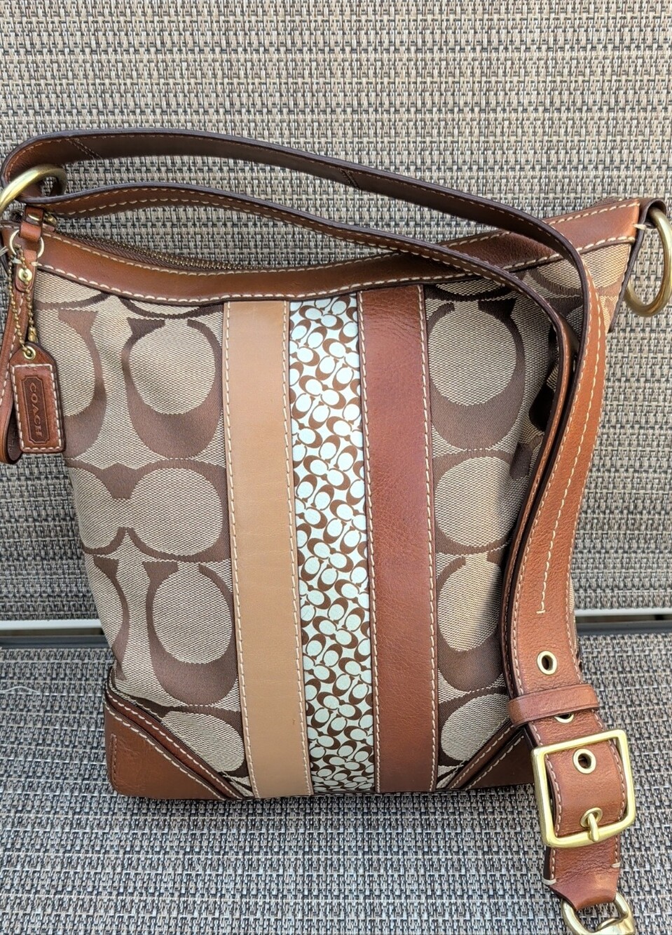 Coach Hampton Signature Shoulder Crossbody (F10542)